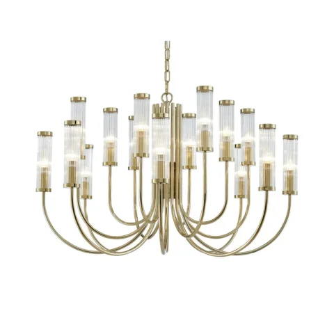 Подвесная люстра Newport 4558+4+4/C gold