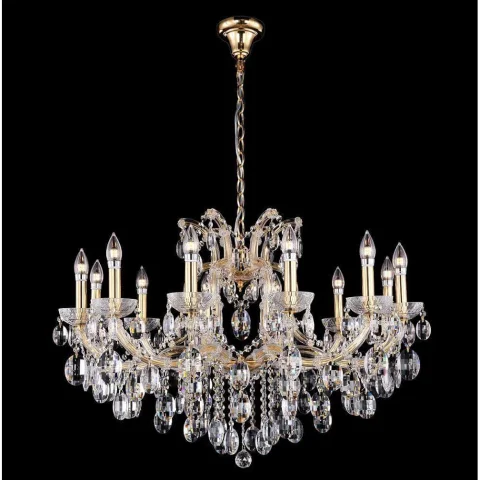 Подвесная люстра Crystal Lux Hollywood SP12 Gold