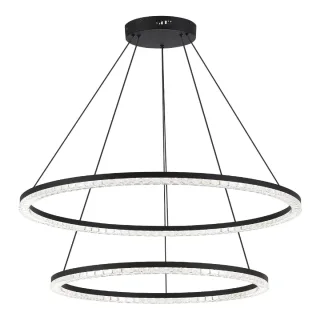 SL1018.403.02 Светильник подвесной ST-Luce черный/прозрачный LED 2*96W 4000K