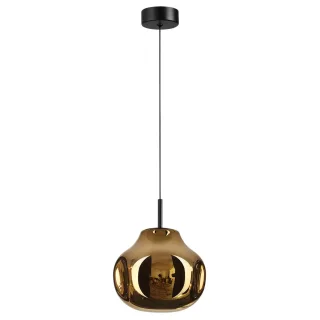 ODEON LIGHT 5097/4LA PENDANT ODL25 421 черный/золотой/металл/стекло Подвес LED 4W 4000K 388Лм VASO