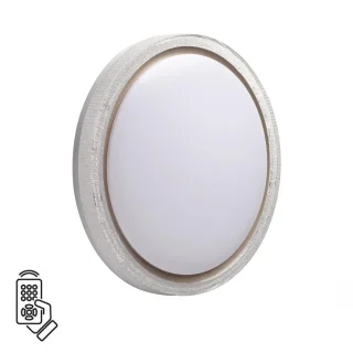 СОНЕКС 7781/DL MARON SN 000 Светильник пластик/белый/золот. LED 48Вт 3000-6000К D405 IP43 пульт ДУ K