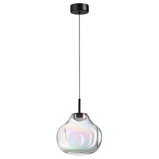 ODEON LIGHT 5097/4LB PENDANT ODL25 421 черный/бензиновый/металл/стекло Подвес LED 4W 4000K 388Лм VAS