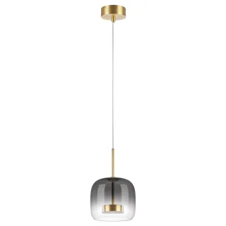 804008 Люстра CUPOLA LED 9W 450LM ЗОЛОТО/ДЫМЧАТЫЙ 3000K