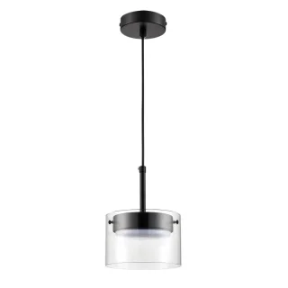 8232/1 COMFI черный/прозрачный, металл/стекло Подвес LED GX70 1*10W 220V NATALINA