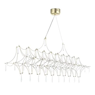 SL6603.203.23 Светильник подвесной ST-Luce Золотистый/Прозрачный LED 1*23W 4000K