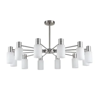8099/12C COMFI LN25 никель/белый металл/стекло Люстра потолочная Е14 12*40W 220V MAVE