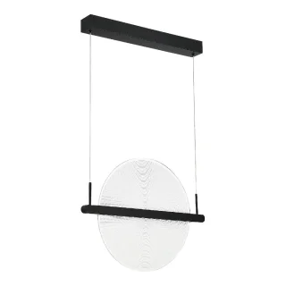 SL6233.403.15 Светильник подвесной ST-Luce Черный/Прозрачный LED 115W 4000K