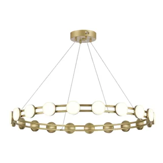SL6610.203.20 Светильник подвесной ST-Luce золотистый/белый LED 1*40W 4000K