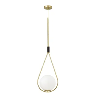 4810/1A PENDANT ODL21 447 золтой/черный/белый Подвес E14 1*40W FLARI