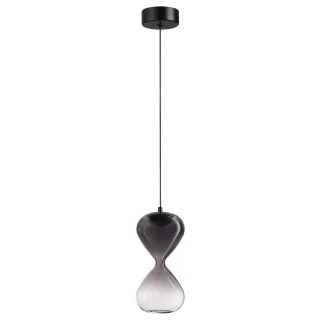 ODEON LIGHT 5092/4LA PENDANT ODL25 415 черный/дымчатый градиент/прозрачн./металл/стекло Подвес LED 4