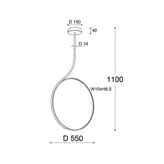 Подвесной светильник ITALLINE IT013-6025 white 3000K