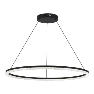 SL1018.413.01 Светильник подвесной ST-Luce черный/прозрачный LED 1*54W 4000K