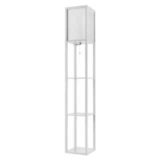 8089/1F COMFI LN24 белый, дерево/текстиль Торшер Е27 1*60W 220V PRACTIC