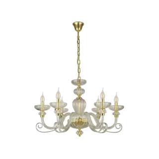 Подвесная люстра Newport 8626/C mat.soft gold clear