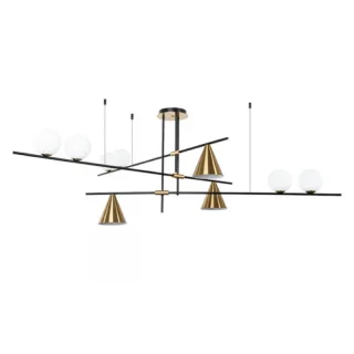 Люстра на штанге ARTE Lamp A7029PL-9BK
