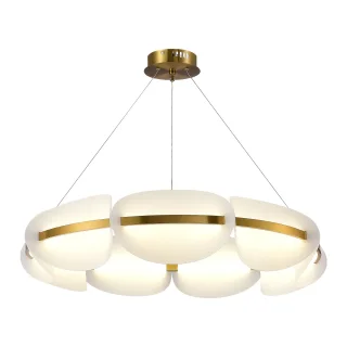 SL1304.203.56 Люстра подвесная ST-Luce Золотистый/Белый LED 156W 3000K