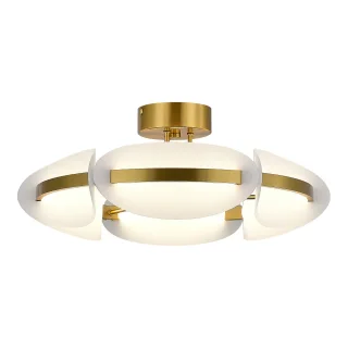 SL1304.302.45 Светильник потолочный ST-Luce латунь/белый LED 1*45W 3000K