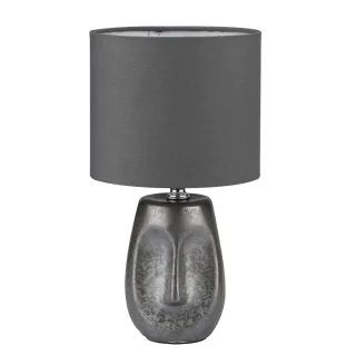 LUMION 8147/1T MODERNI LN25 000 серый, керамика/текстиль Настольная лампа Е27 1*60W 220V AKIVI
