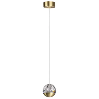 ODEON LIGHT 5101/5L L-VISION ODL25 под латунь/прозрачный/акрил Подвес "2 в 1" LED 5W 4000K 300Лм SON