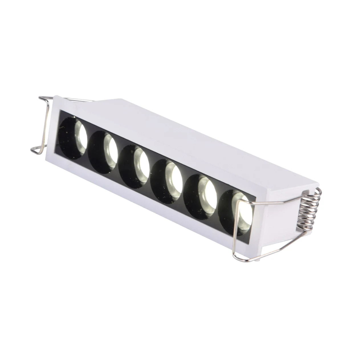 ST762.542.07 Св-к встр. белый LED 1*7W 4000K 550Lm Ra 90 24° IP20 L125xW30xH36 170-240V Встраиваемые светильники