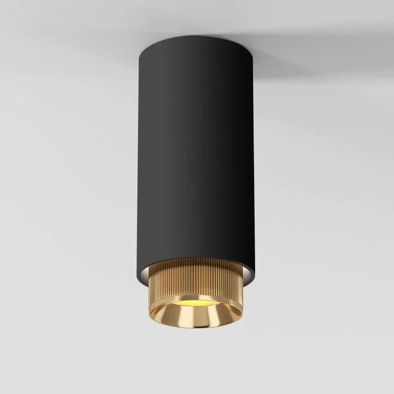Накладной светильник Elektrostandard 25012/01 GU10 чёрный/золото
