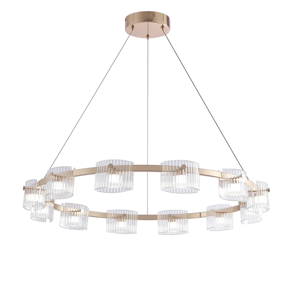 4248-12P, подвесная люстра, D820xH1300/1500, 12xLEDx5W, 1440LM, 4000K