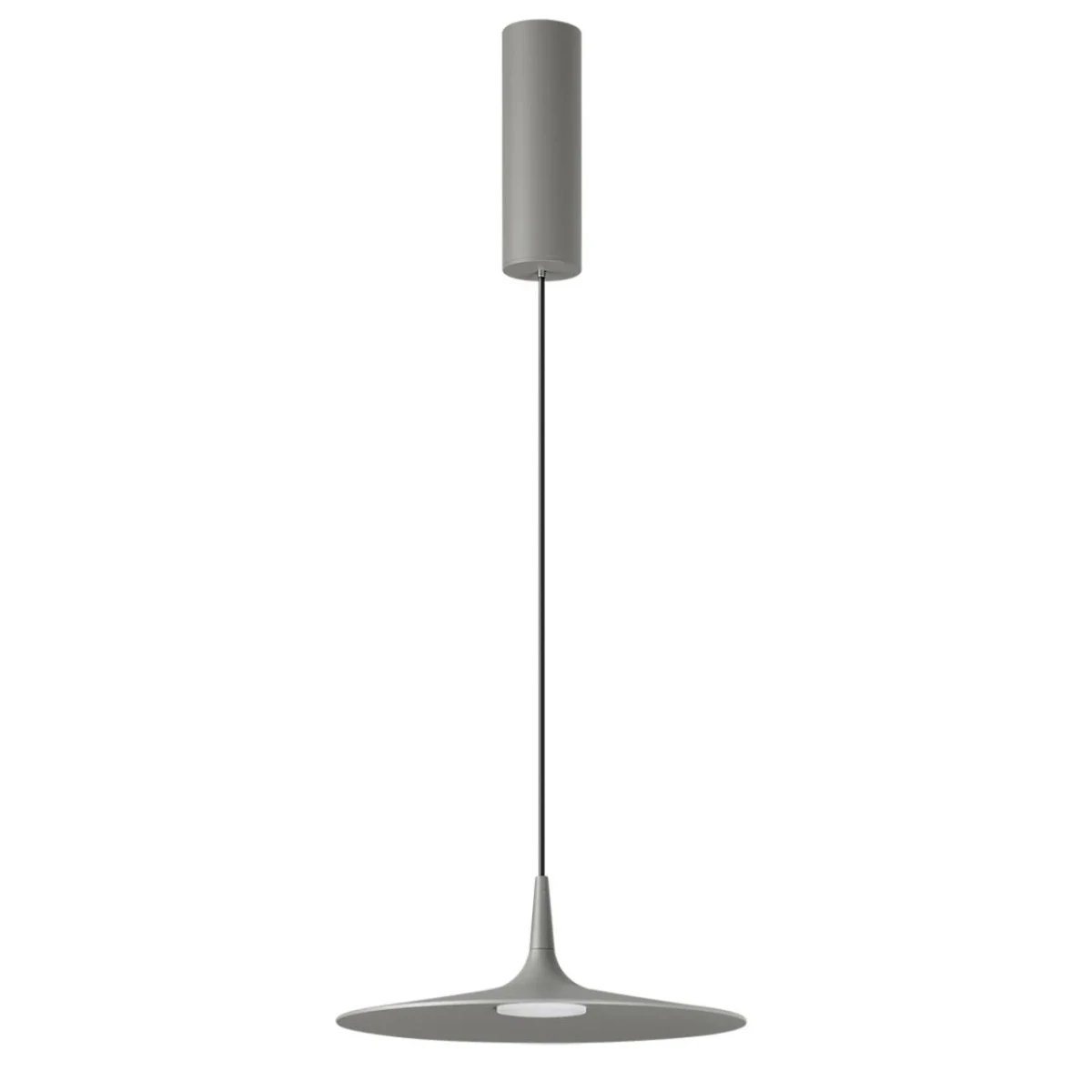 7038/12L HIGHTECH ODL25 169 серый/металл/акрил Подвесной светильник IP20 LED 12W 3000K AC90-260V SOM