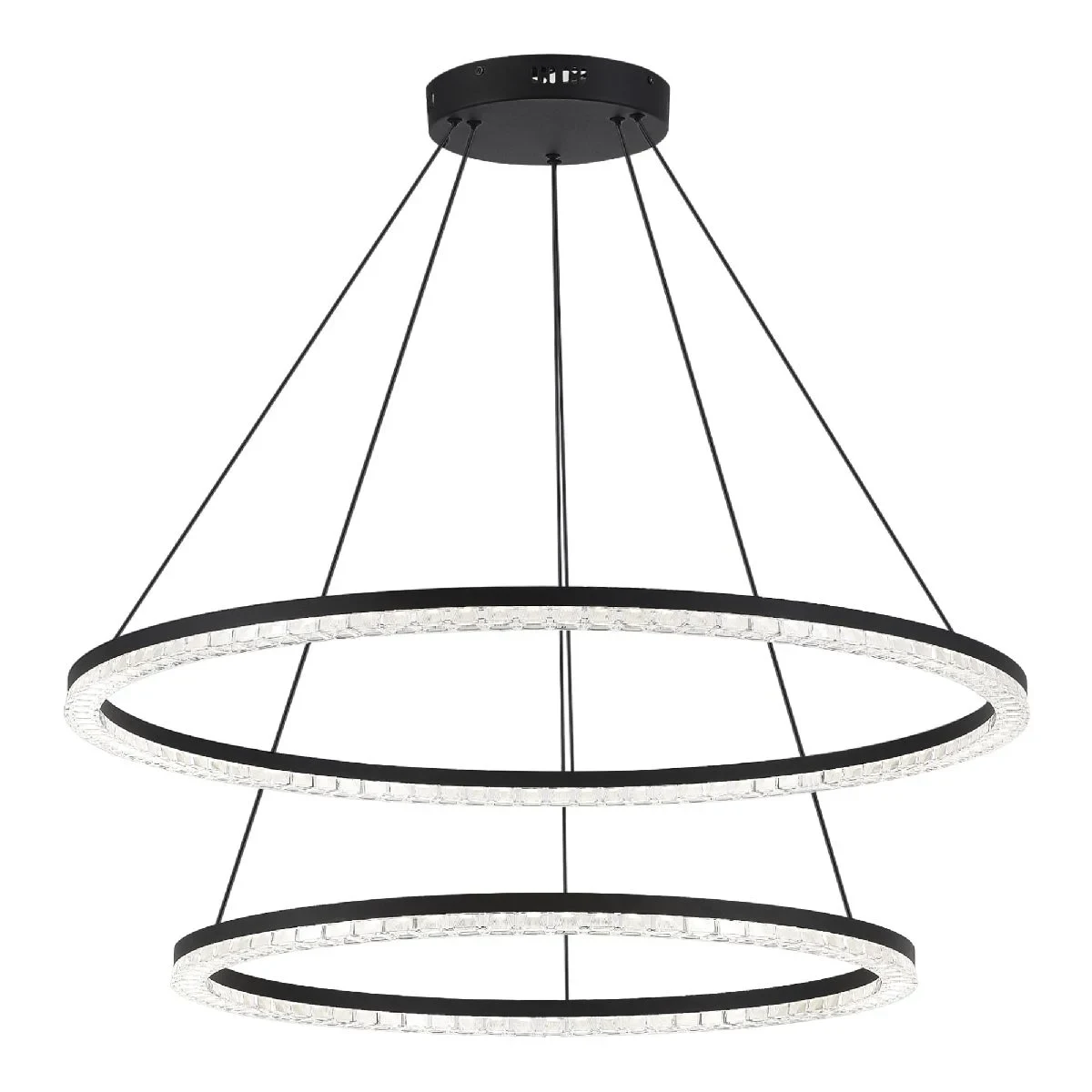 SL1018.403.02 Светильник подвесной ST-Luce черный/прозрачный LED 2*96W 4000K