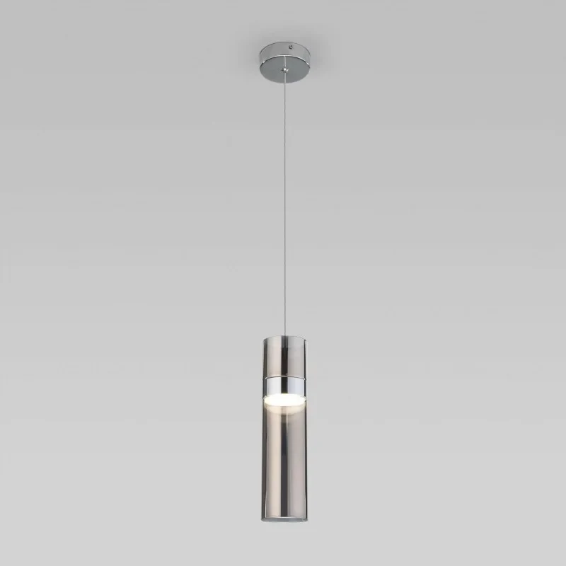 Подвесной светильник Eurosvet 50244/1 LED хром/дымчатый