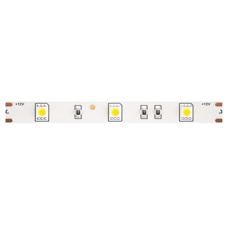 Светодиодная лента 12В 5050 7,2Вт/м  3000K 5м IP65 10123
