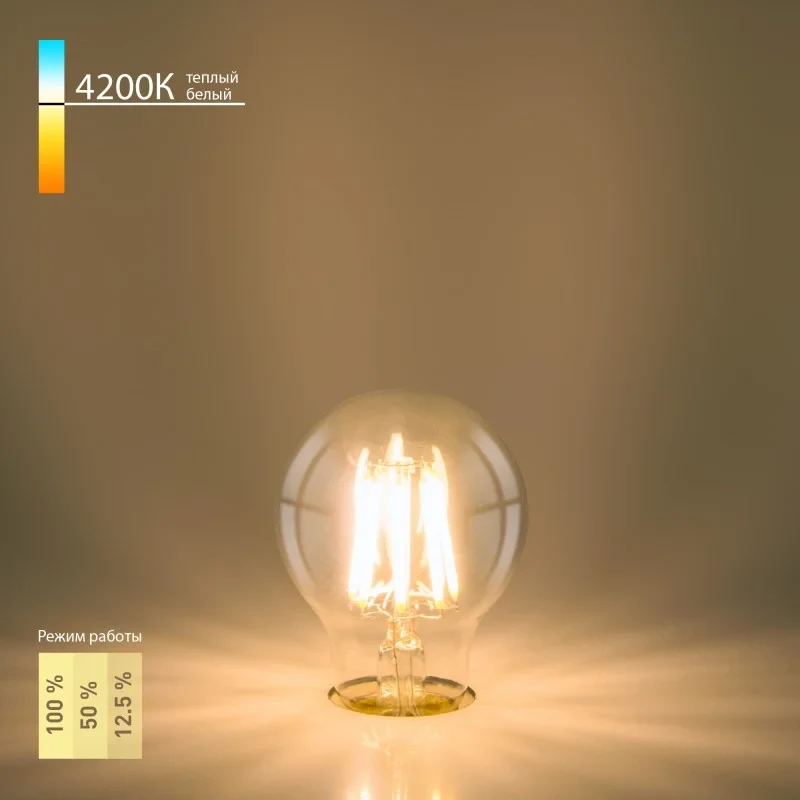 Светодиодная лампа Elektrostandard Dimmable 9W 4200K E27 (A60 прозрачный) (BLE2715)