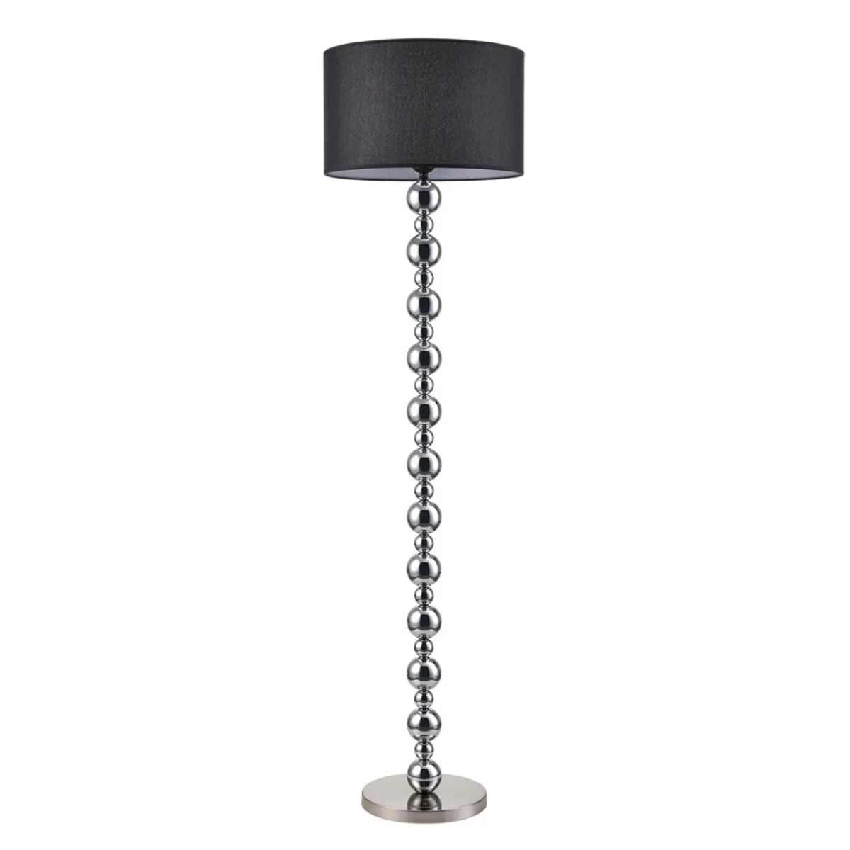 LUMION 8079/1F NEOCLASSI LN25 369 хром/черный металл/текстиль Торшер E27 1*60W 220V NAVILA