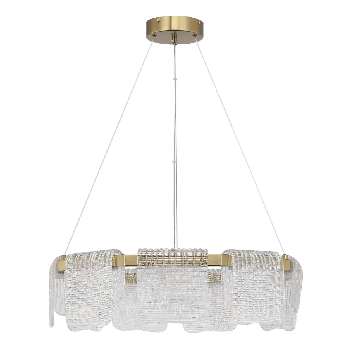SL6021.203.54 Светильник подвесной ST-Luce золотистый/прозрачный LED 1*54W 3000K