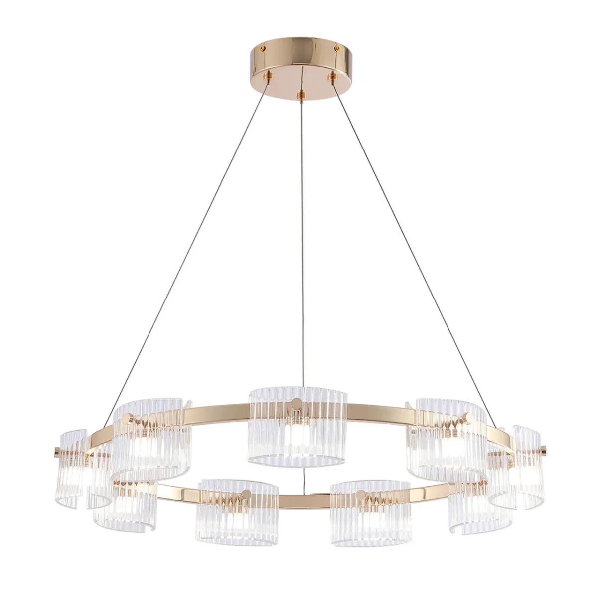 4248-9P, подвесная люстра, D620xH1300/1500, 9xLEDx5.5W, 1080LM, 4000K