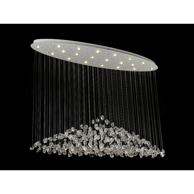 Каскадная люстра Newport 8230/140 С oval white clear