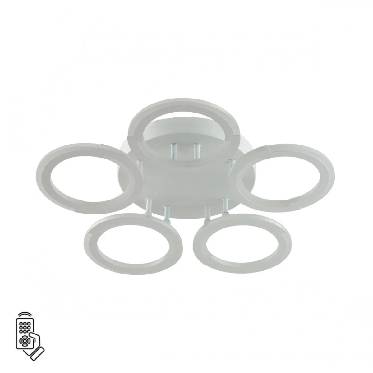 8027/55CL LEDIO LN24 белый/белый, металл/акрил Потолочный светильник с ПДУ LED 55W 3000-6000К 220V K