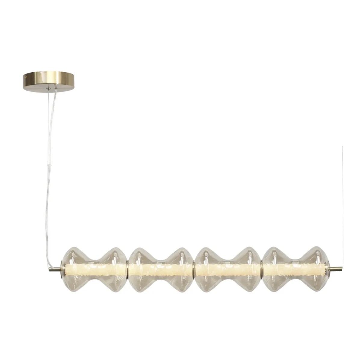 SL6136.223.01 Светильник подвесной ST-Luce золото/коньячный LED 1*22W 3000K