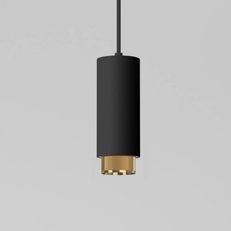 Подвесной светильник Elektrostandard 50122/1 GU10 чёрный/золото