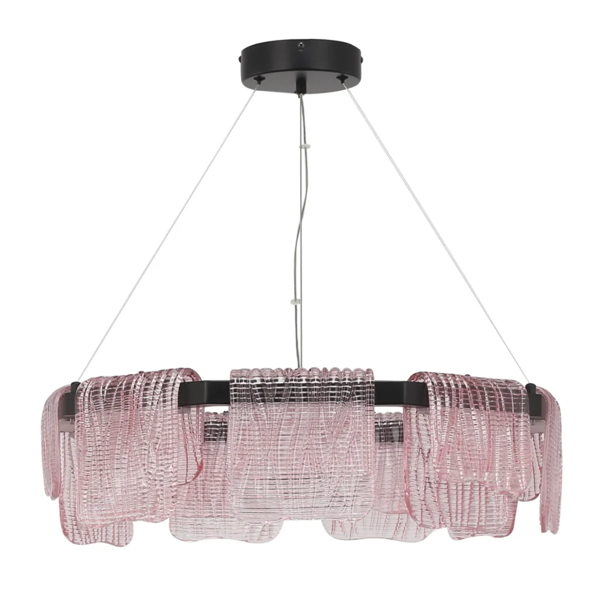 SL6021.403.54 Светильник подвесной ST-Luce черный/розовый LED 1*54W 3000K