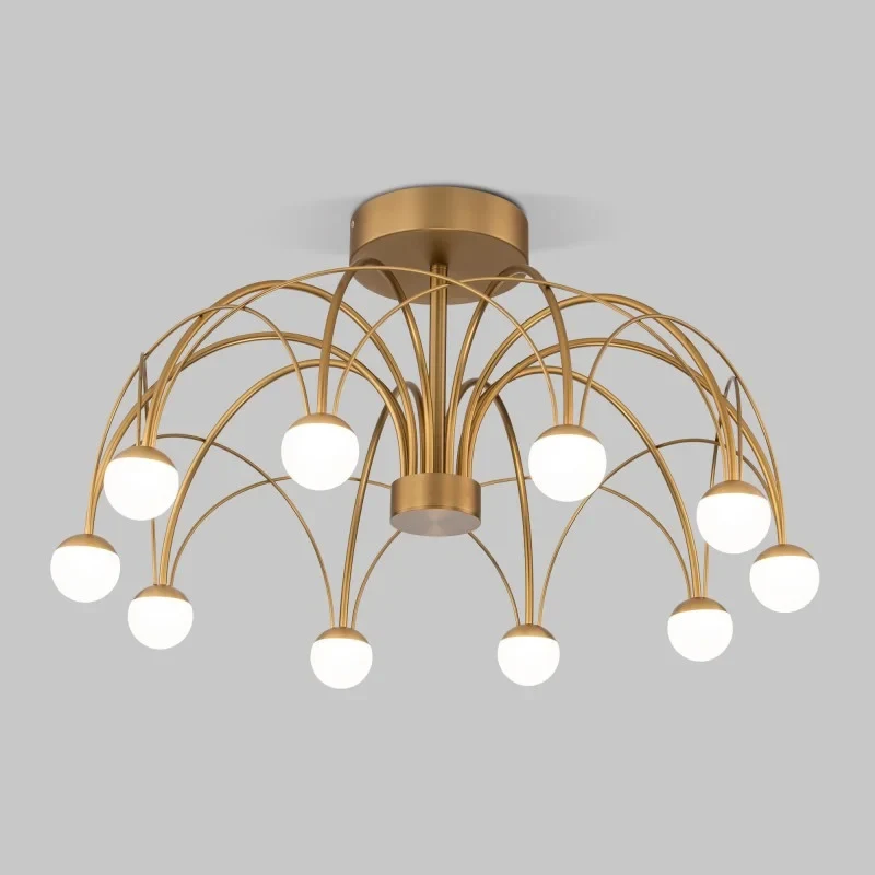 Люстра на штанге Eurosvet 90031/10 LED золото