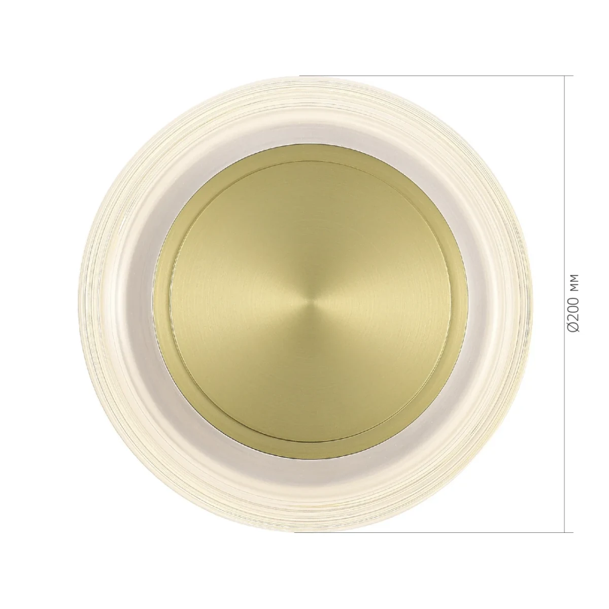 SL6239.201.03 Светильник настенный ST-Luce золото/прозрачный LED 1*7W 3000K
