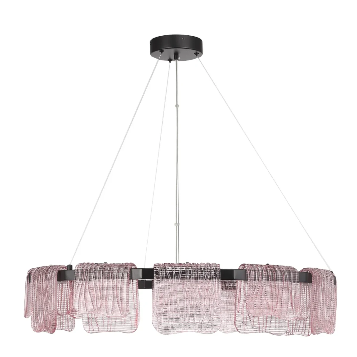 SL6021.403.66 Светильник подвесной ST-Luce черный/розовый LED 1*66W 3000K