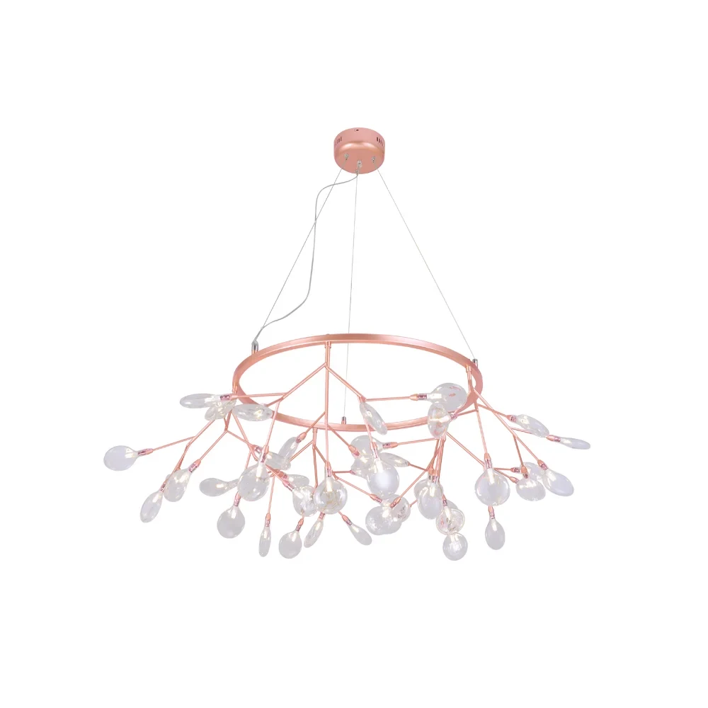 Светильник подвесной Crystal Lux EVITA SP45 D COPPER/TRANSPARENT