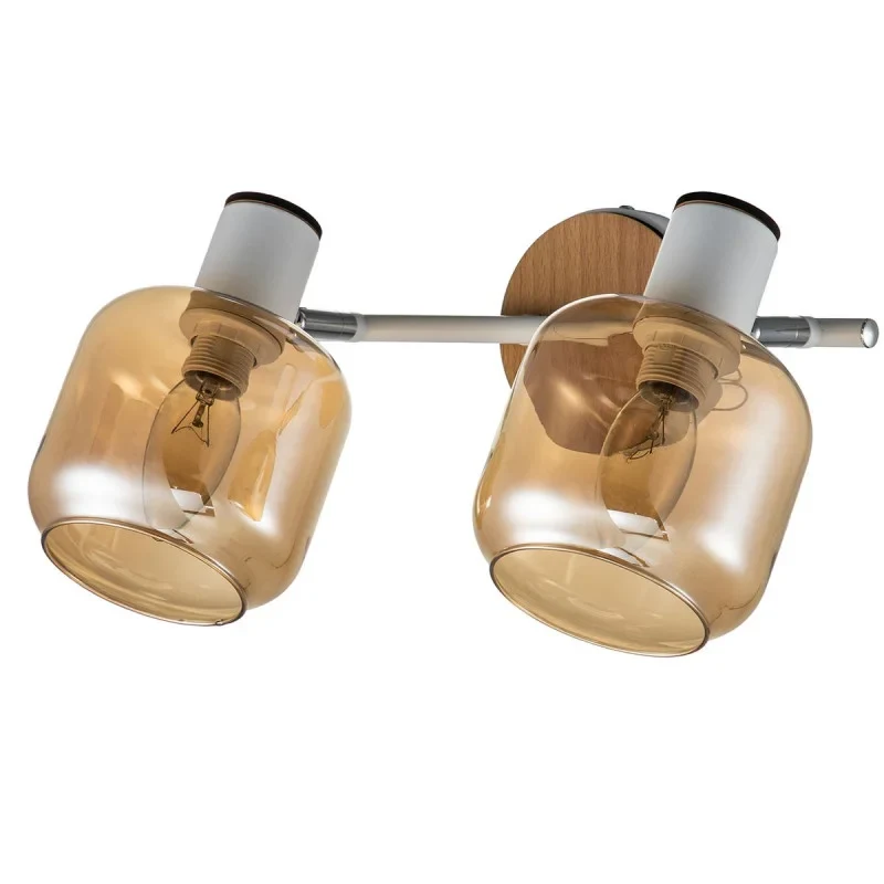 Escada 10177/2A E14*40W White/Chrome/Wood