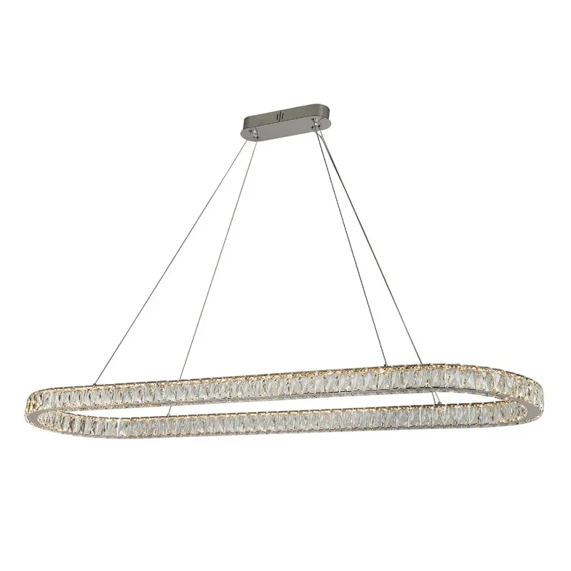 Подвесная люстра Newport 8580/140 C oval chrome