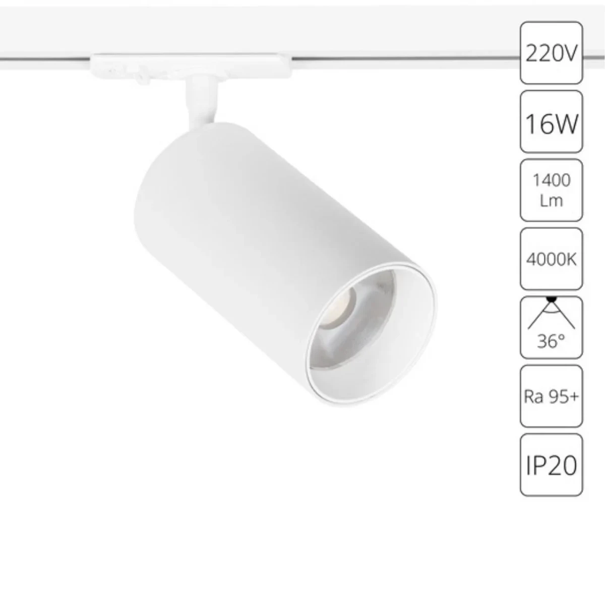 Трековый светильник Arte Lamp AERO A1347PL-1WH