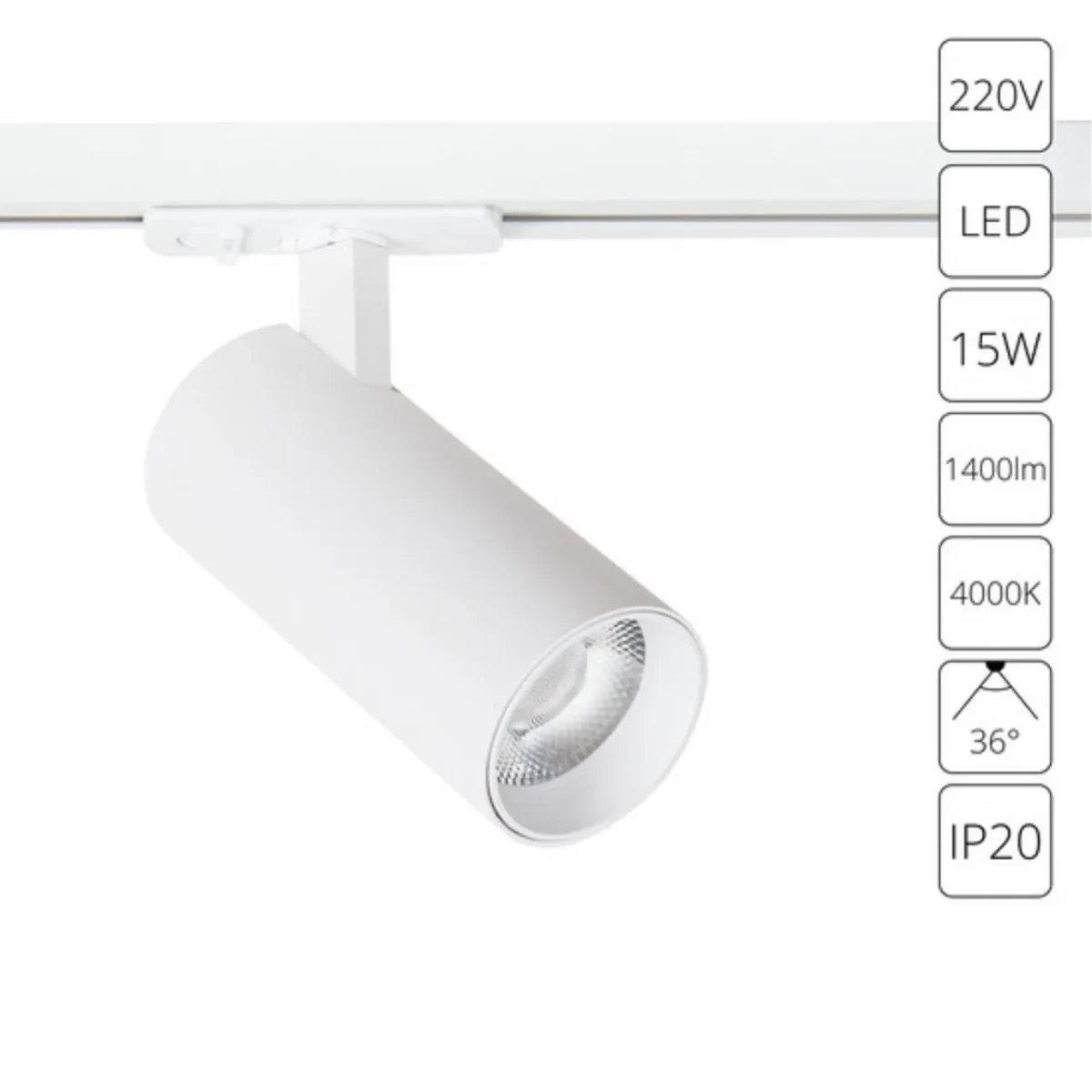 Трековый светильник Arte Lamp BENE A1946PL-1WH