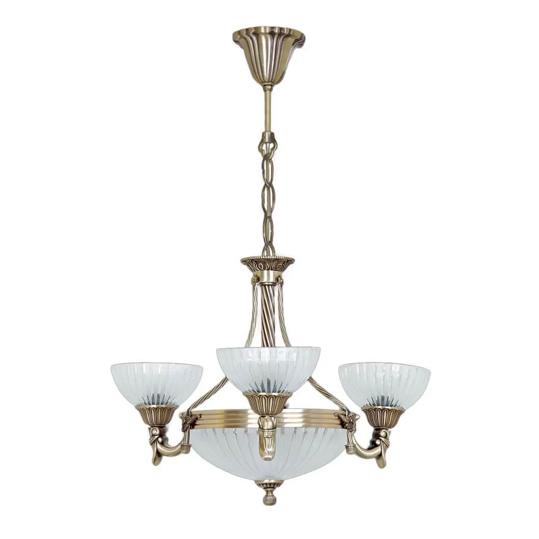Подвесная люстра Kink Light Кристалл классика 2067/3+3 Antik