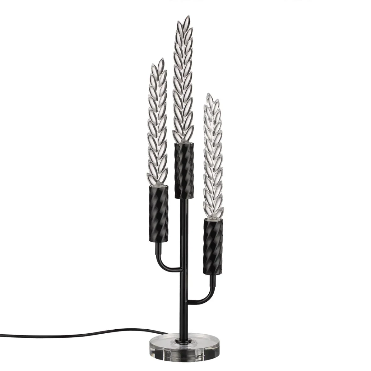 ODEON LIGHT 5459/9TL L-VISION ODL_EX26 черный глянцевый/прозрачн./металл/стекло/хрустальное стекло Н