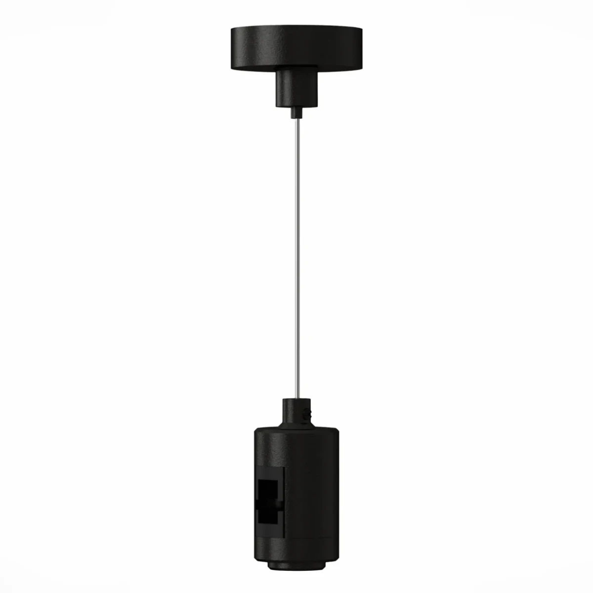 STD027.413.00 Подвес с одиночным фиксатором ST-Luce Черный с черным проводом